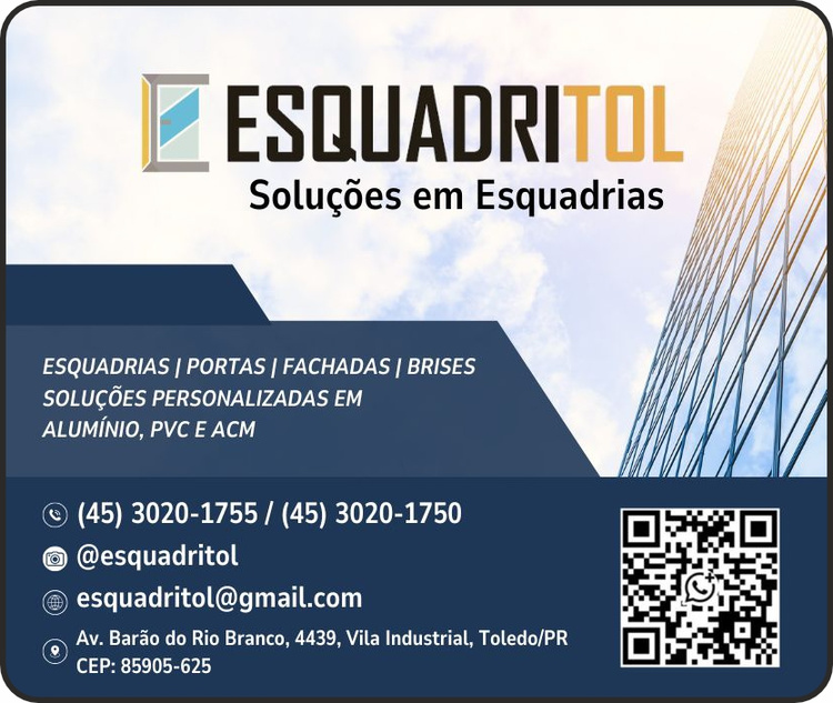 Cartão de ESQUADRITOL SOLUÇÕES EM ESQUADRIAS / ABERTURAS EM ALUMÍNIO